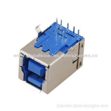 USB 3.0 Connector, Female Right Angle B DIP Type
